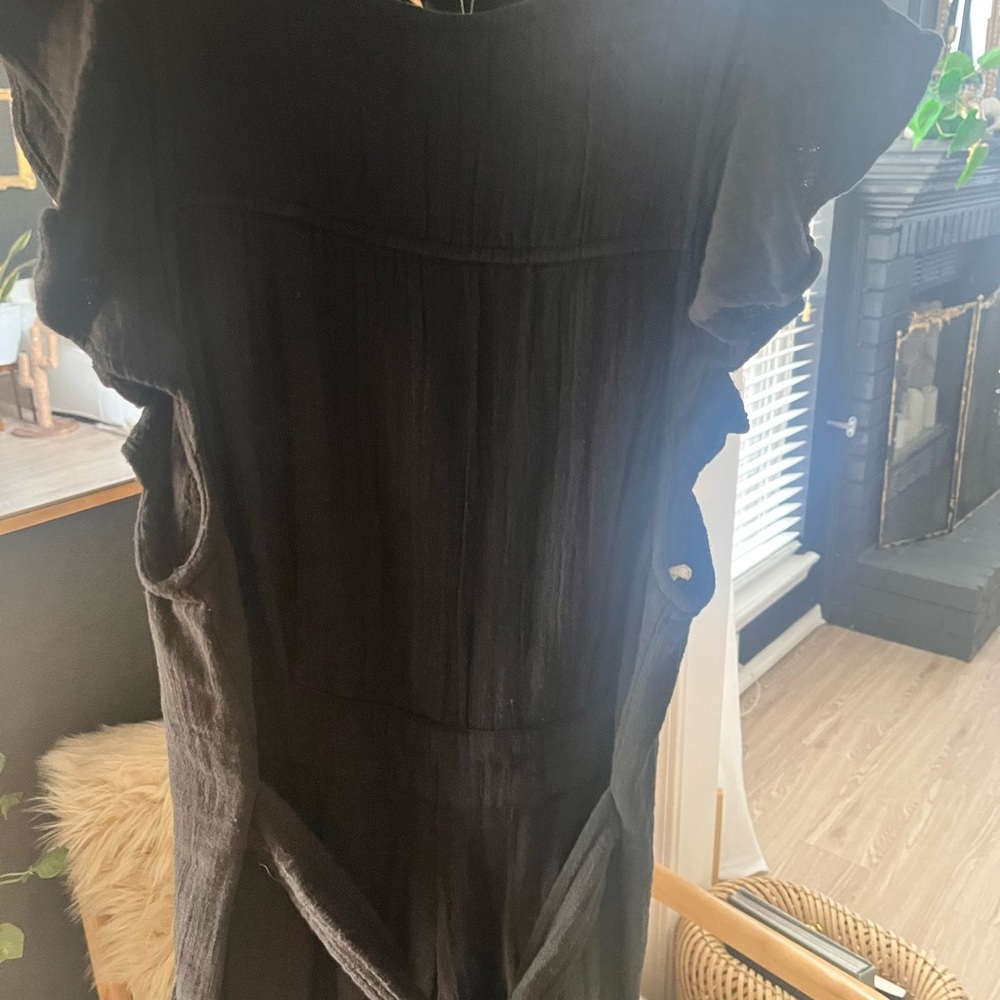 SALE!! Free People Black Ruffle Sleeve Jumpsuit - Picture 8 of 8